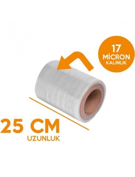 ŞHD STREÇ FİLM 17 MİCRON 25 CM 200 M 100 KOLİ (1200 ADET)