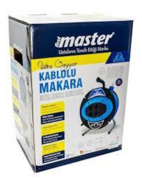 Master 505436 Ultra Plastik Gövde Makaralı Kablo 3x2.5mm 50 Metre